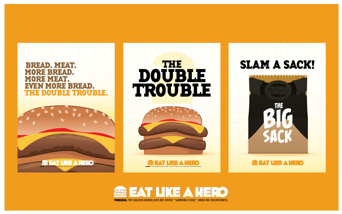 Trouble Buger Posters